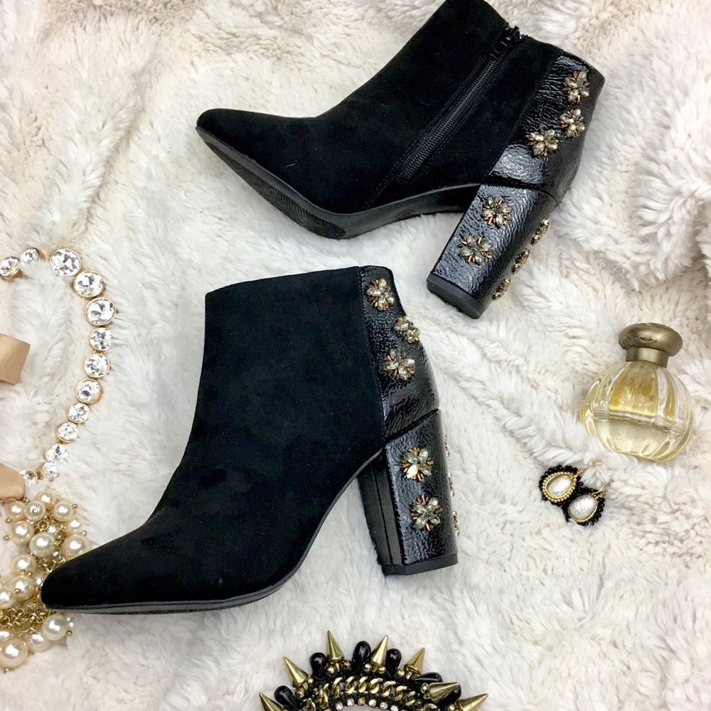 Anthro Booties - FarylRobin Sz 7.5 Teigan Jeweled
